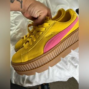 Authentic Puma RIHANNA FENTY x Cleated Creeper Lemon & Fuchsia Woman’s sz 9